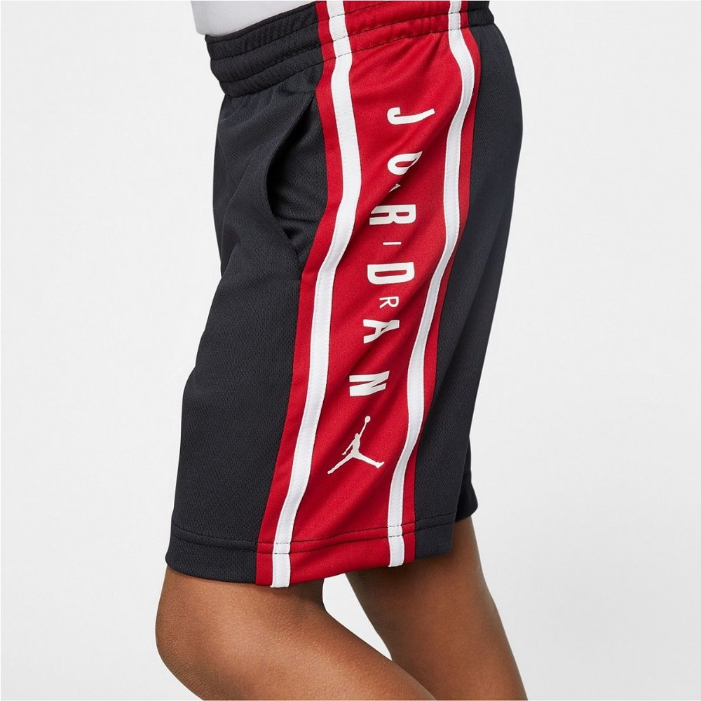 Air Jordan Nike Big Kids' Colorblocked Athletic Shorts Black Red size L XL